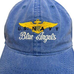BLUE ANGELS U.S. Navy Hat Cap Faded Sky Blue Adjustable Airware Unisex